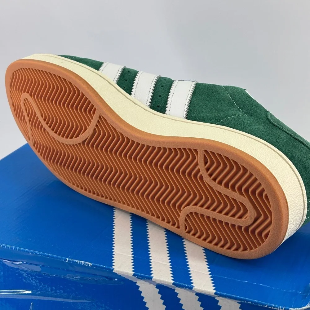 Adidas Campus 00s Mens 11.5 Dark Green White Suede Skate Sneakers H03472
